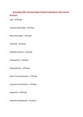 Accunting 2301 Account types Exam &num;1 Questions with Correct&NewLine;Answers