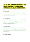 SOCRA TESTS COMPILATION BUNDLE 2026&NewLine;ALL IN ONE STUDY PACK DETAILED&NewLine;QUESTIONS AND SOLUTIONS GRADED A&plus;