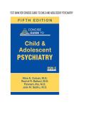 Test bank for Concise Guide to Child and Adolescent Psychiatry all pages fully covered with test questions and answers guide A&plus;