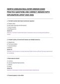  REAL ESTATE BROKER EXAM &NewLine;PRACTICE QUESTIONS AND CORRECT ANSWER WITH &NewLine;EXPLANATION LATEST 2025-2026 