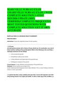 MARYVILLE NURS 612 EXAM 1&sol;MARYVILLE NURS 612 EXAM 1 WITH COMPLETE SOLUTION LATEST 2025&sol;2026 UPDATE &lpar;100&percnt; VERIFIED&rpar;&sol;COMPLETE FREQUENTLY MOST TESTED QUESTIONS WITH COMPLETE SOLUTION &sol;GET IT 100&percnt; ACCURATE&excl;&NewLine;