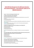 WGU D099 Sales Management OA&colon; 200 Practice Questions&NewLine;with Detailed Explanations &ndash; Latest 2026&sol;2027 Update for the&NewLine;Objective Assessment