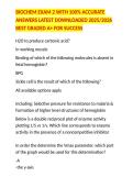 BIOCHEM EXAM 2 WITH 100&percnt; ACCURATE ANSWERS LATEST DOWNLOADED 2025&sol;2026 BEST GRADED A&plus; FOR SUCCESS