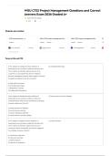 WGU C722 Project Management Questions and Correct Answers Exam 2026 Graded A&plus;