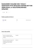 RASMUSSEN COLLEGE MDC 1 EXAM 1 QUESTIONS WITH DETAILED ANSWER KEY FOR &lpar;2026&rpar; EXAM&comma; A&plus; SOLUTIONS&sol;NEWEST UPDATE&excl;&excl;&excl;