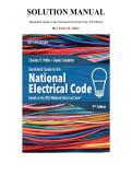 Solutions Manual and Answer Guide for Illustrated Guide to the National Electrical Code 9th Edition by Charles Miller&comma; Chapter 1-19 &vert; All Chapters