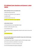 FF1 Wildland Exam Questions and Answers&vert; Latest Update 2026&sol;2027