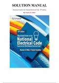 Solutions Manual and Answer Guide for Illustrated Guide to the National Electrical Code 10th Edition by Charles Miller&comma; Chapter 1-19 &vert; All Chapters