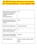 BA 300 Final Exam Questions and Answers&NewLine;with Verified Solutions &vert; Latest Updated 2026