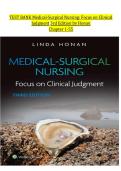 Test Bank for Medical-Surgical Nursing&colon; Focus on Clinical Judgment&comma; 3rd Edition by Honan &vert; Chapters 1-55 Complete