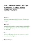 SPEA V 184 EXAM 3 EXAM SCRIPT FINAL&NewLine;PAPER 2026 FULL QUESTIONS AND&NewLine;VERIFIED SOLUTIONS