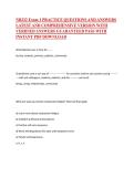 NR 222 Health & Wellness &ndash; NR 222 &ndash; Chamberlain University &ndash; Comprehensive Exam 1 Practice Questions and Verified Answers Study Guide