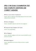 SPEA V 184 EXAM 3 EXAMINATION TEST&NewLine;2026 COMPLETE QUESTIONS AND&NewLine;CORRECT ANSWERS&NewLine;