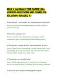 SPEA V 186 EXAM 1 TEST PAPER 2026&NewLine;VERIFIED QUESTIONS AND COMPLETE&NewLine;SOLUTIONS GRADED A&plus;