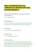 SPEA V 186 PRACTICE TEST 2026&NewLine;COMPLETE Q&A RESOURCE WITH FULL&NewLine;SOLUTION GRADED A&plus;&NewLine;