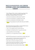 NR 222 Health & Wellness &ndash; Chamberlain University Comprehensive&nbsp;Exam Questions and Verified Answers