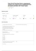 Chem 116 ASU Final Exam Review&comma; comprehensive questions and verified answers &vert;&vert; QUESTIONS WITH ACCURATE ANSWERS &vert; GET IT RIGHT &vert;2026&excl;