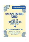 Geschiedenis VWO &ndash; Alle 49 Kenmerkende Aspecten &plus; Compleet Examenoverzicht &lpar;Samenvatting Tijdvakken 1 t&sol;m 10&rpar;