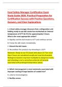 Food Safety Manager Certification Exam Study Guide 2026&colon; Practical Preparation for Certification Success with Practice Questions&comma; Answers&comma; and Clear Explanations