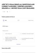 AT&T TKT II EXAM 2026&excl;&excl;&vert; ALL QUESTIONS AND CORRECT ANSWERS &vert; VERIFIED ANSWERS &vert; GRADED A&plus; &vert; NEWEST EXAM &lpar;JUST RELEASED&rpar;