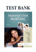 Updated&sol;Latest Maternal Child Nursing 6th Edition by Emily Slone McKinney Susan Rowen James Sharon Smith Murray Kristine Nelson and Jean Ashwill 2025&ndash;2026 Comprehensive Test Bank Questions and Answers for Maternal Newborn Pediatric Nursing Examination Pre