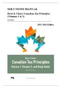 Solutions Manual &mdash; Byrd & Chen's Canadian Tax Principles&comma; Volumes 1 & 2&comma; Edition &lpar;Donell&comma; 2025&rpar;&comma; Chapters 1-21 &vert; All Chapters Covered