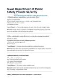 Texas Department of Public Safety Private Security