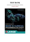 Test Bank for Katzung's Basic and Clinical Pharmacology&comma; 16th Edition &lpar;Vanderah&comma; 2023&rpar;&comma; Chapter 1-67 &vert; All Chapters