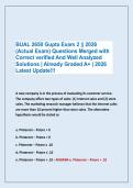 BUAL 2650 Gupta Exam 2 &vert;&vert; 2026 &NewLine;&lpar;Actual Exam&rpar; Questions Merged with&NewLine;Correct verified And Well Analyzed &NewLine;Solutions &vert; Already Graded A&plus; &vert; 2026 &NewLine;Latest Update&excl;&excl;&excl;