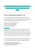 AHIP FINAL EXAM FILES 2026&sol;2027 &vert; Complete Package Deal &vert; 100&percnt; Verified Answers &vert; A Graded &vert; Pass Guaranteed - A&plus; Graded