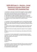 NURS 480 Exam 3 &ndash; Nursing &ndash; &lpar;2026&rpar; Actual Questions & Answers &lpar;West Coast University&rpar; 100&percnt; Guarantee Pass