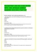 PHLEBOTOMY AND EKG EXAM REVIEW &NewLine;WITH 100&percnt; DETAILED CORRECT &NewLine;ANSWERS 2025&sol;2026 STUDY SET