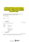 NURS 6531 Advanced Practice Care Of Adults Complete Exam Compilation Questions And Answers With Verified Rationales Including All Quizzes&comma; Midterm Exams And Final Exams &vert; 2026&sol;2027 Latest Update