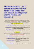 CMA NHA Practice Exams 1&comma; 2 & 3 &vert; COMPREHENSIVE PRACTICE TEST REVIEW OF KEY QUIZZES WITH 100&percnt; CORRECT ANSWERS &vert;NEWEST UPDATED FOR 2026 &ndash; 2027 &lpar;GRADED A&plus;&rpar;&NewLine;