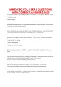 AMMO CDC VOL&period;1 SET 1 QUESTIONS WITH CORRECT ANSWERS 2026