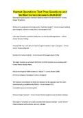 Hazmat Operations Test Prep Questions and Verified Correct Answers 2026&sol;2027