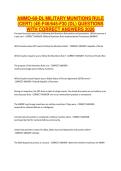 AMMO-68-DL MILITARY MUNITIONS RULE &lpar;CERT&rpar; &lpar;4E-F46-645-F30 &lpar;DL&rpar; QUESTIONS WITH CORRECT ANSWERS 2026&period;&NewLine;&NewLine;