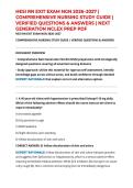 HESI RN EXIT EXAM NGN 2026&ndash;2027 &vert; COMPREHENSIVE NURSING STUDY GUIDE &vert; VERIFIED QUESTIONS & ANSWERS &vert; NEXT GENERATION NCLEX PREP PDF