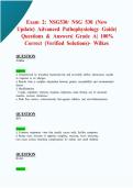 Examl 2&colon;l NSG530&sol;l NSGl 530l &lpar;New&NewLine;Update&rpar;l Advancedl Pathophysiologyl Guide&vert;&NewLine;l Questionsl &l Answers&vert;l Gradel A&vert;l 100&percnt;l&NewLine;Correctl &lpar;Verifiedl Solutions&rpar;-l Wilkes