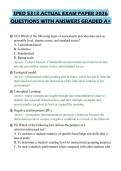 SPED 5313 ACTUAL EXAM PAPER 2026&NewLine;QUESTIONS WITH ANSWERS GRADED A&plus;
