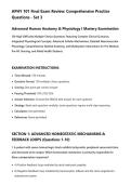APHY 101 Final Exam Review&colon; Comprehensive Practice&NewLine;Questions - Set 3&NewLine;Advanced Human Anatomy & Physiology I Mastery Examination&NewLine;150 High-Difficulty Multiple-Choice Questions Featuring Complex Clinical Scenarios&comma;&NewLine;Integrated Physiological Concepts&comma; Advan