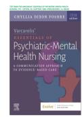 Test Bank for Varcarolis- Essentials of Psychiatric Mental Health Nursing&comma; 5th Edition by Fosbre &vert; ISBN&colon; 9780323810302 &vert; All Chapters 