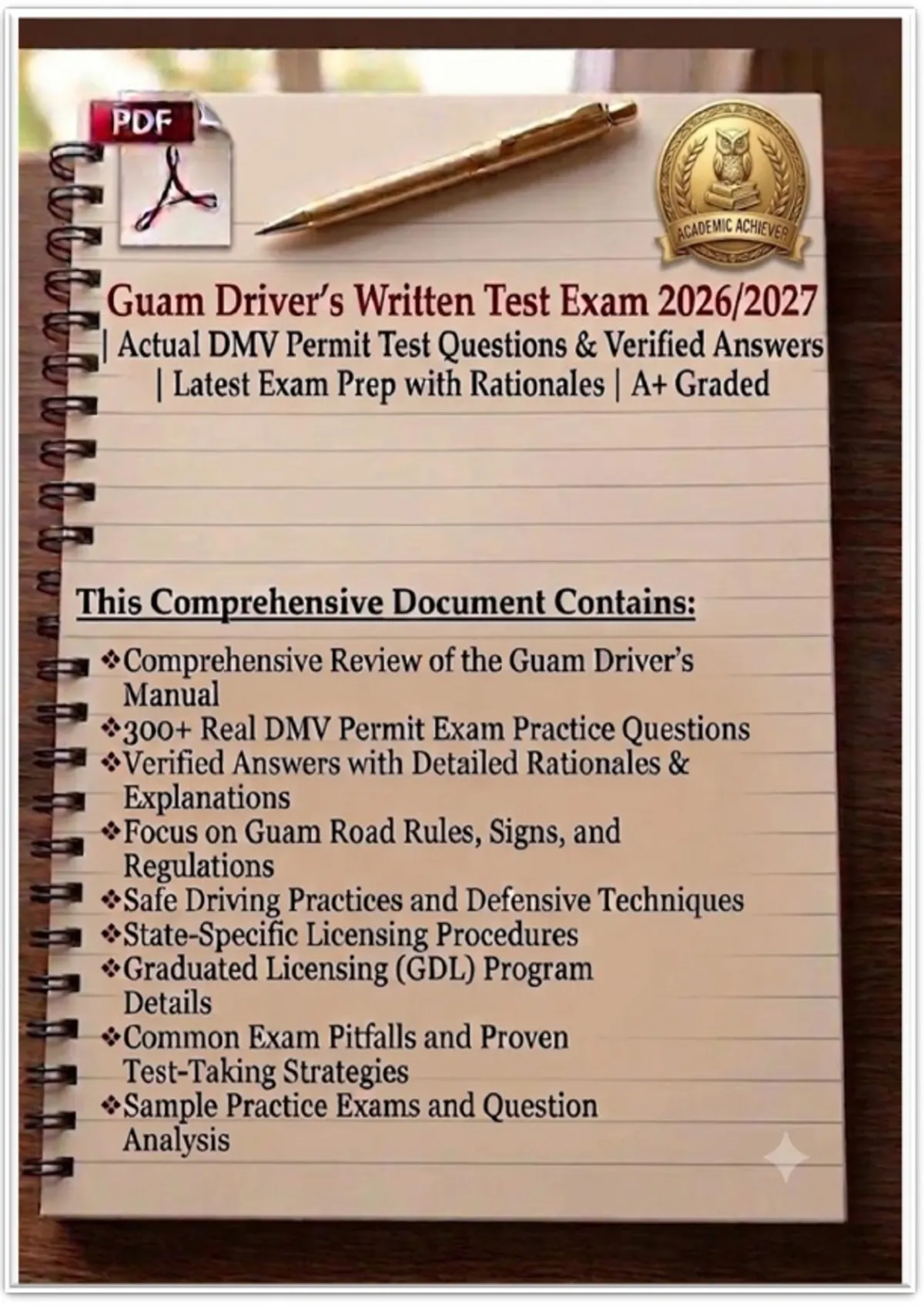 Guam Drivers Abstract Example Guam Driver’s Written Test Exam 2026/2027 | Actual DMV Permit Test ...