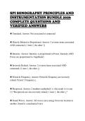 SPI SONOGRAPHY PRINCIPLES AND&NewLine;INSTRUMENTATION BUNDLE 2026&NewLine;COMPLETE QUESTIONS AND&NewLine;VERIFIED ANSWERS