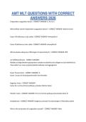 AMT MLT QUESTIONS WITH CORRECT ANSWERS 2026
