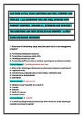 NAB CORE ACTUAL EXAM QUESTIONS AND WELL VERIFIED AND &NewLine;UPDATED &vert; 110 QUESTIONS THAT ARE WELL UPDATED WITH &NewLine;CORRECT ANSWERS &vert; GRADED A&plus;&comma; REVIEWED AND UPDATED &vert; &NewLine;THE QUESTIONS ARE VERY DETAILED AND VERIFIED &vert; LATEST &NewLine;EXAM AND BRAND VERSION&excl;&excl;&excl;&NewLine;