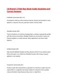 CA Branch 2 Field Representative Study Guide Questions and Correct Answers&vert; 2026&sol;27 Updated