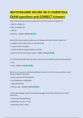 WATCHGUARD SECURE WI-FI updated EXAM &NewLine;questions and CORRECT Answers 