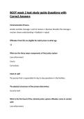 BCOT week 2 test study guide Questions with Correct Answers