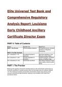 2026&sol;2027 Elite Louisiana ECAC Director Exam Test Bank & Bulletin 137 Regulatory Analysis &lpar;19&plus; Complete Q&A&rpar;
